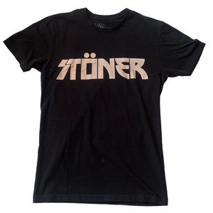 Stöner black concert t shirt small band tee unisex